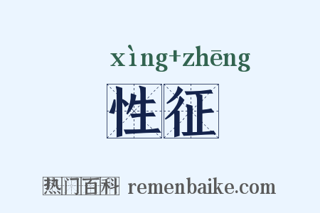 性征是什么意思的图片
